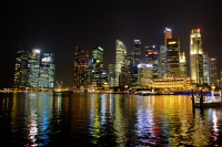 Videonauts Singapur bay at night backpacking