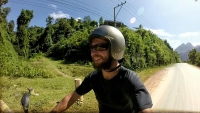 Videonauts Sabbatical Laos Vang Vieng Scooter