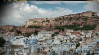 Videonauts backpacking Indien Rajasthan Mehrangarh Fort blue city