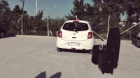 Griechenland Messenien rental car Nissan Micra