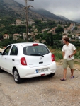 Griechenland Messenien rental car Nissan Micra