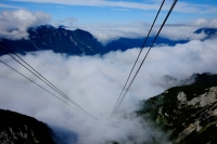 Videonauts Alpspitze Trekking Alpen Nebel zieht auf