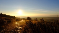 Videonauts Camino Jakobsweg vor dem Sonnenaufgang los