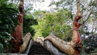 Videonauts Sabbatical Laos Luang Prabang dragon stairs