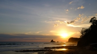 Videonauts Nicaragua Playa Maderas sunset backpacking